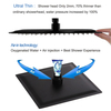 Aquacubic China Shower System Manufacturer Matte Black Single Handle Shower Set with Tub Spout