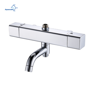 Modern Chrome Square Thermostatic Bar cold touch Shower Mixer Valve for bathroom