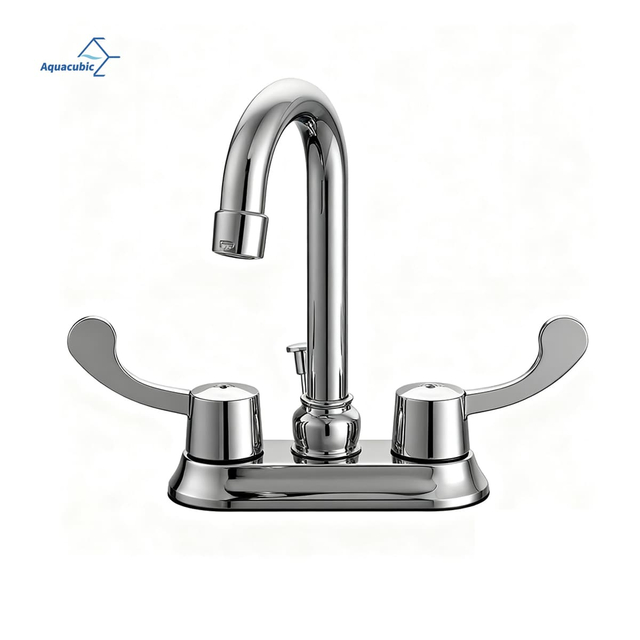 ADA-Compliant Antimicrobial Faucet - Hospital-Grade Dual-Temperature High Arc Spout with Lever Handles