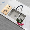 Custom High Grade Stainless Steel Double Sink Bowl Kitchen Sink Handmade Produced in Thailand
