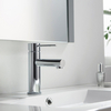 High Quality Washbasin cUPC Health Fancy Single Hole Solid brass construction Single Hole Bathroom Faucet