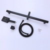 Aquacubic Bathroom Wall Mounted Shower Faucet Set 12 Inch Shower head with Slide Bar and Tub Spout