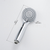 Detachable High Pressure 3 Modes Transparent Chrome Shower Head ABS Filtered Handheld Shower Head