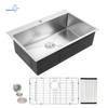 China factory Aquacubic 304 Stainless Steel Handmade 30 Inch Topmount Kitchen Sink with Customized size