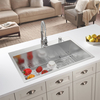 China factory Aquacubic 304 Stainless Steel Handmade 30 Inch Topmount Kitchen Sink with Customized size