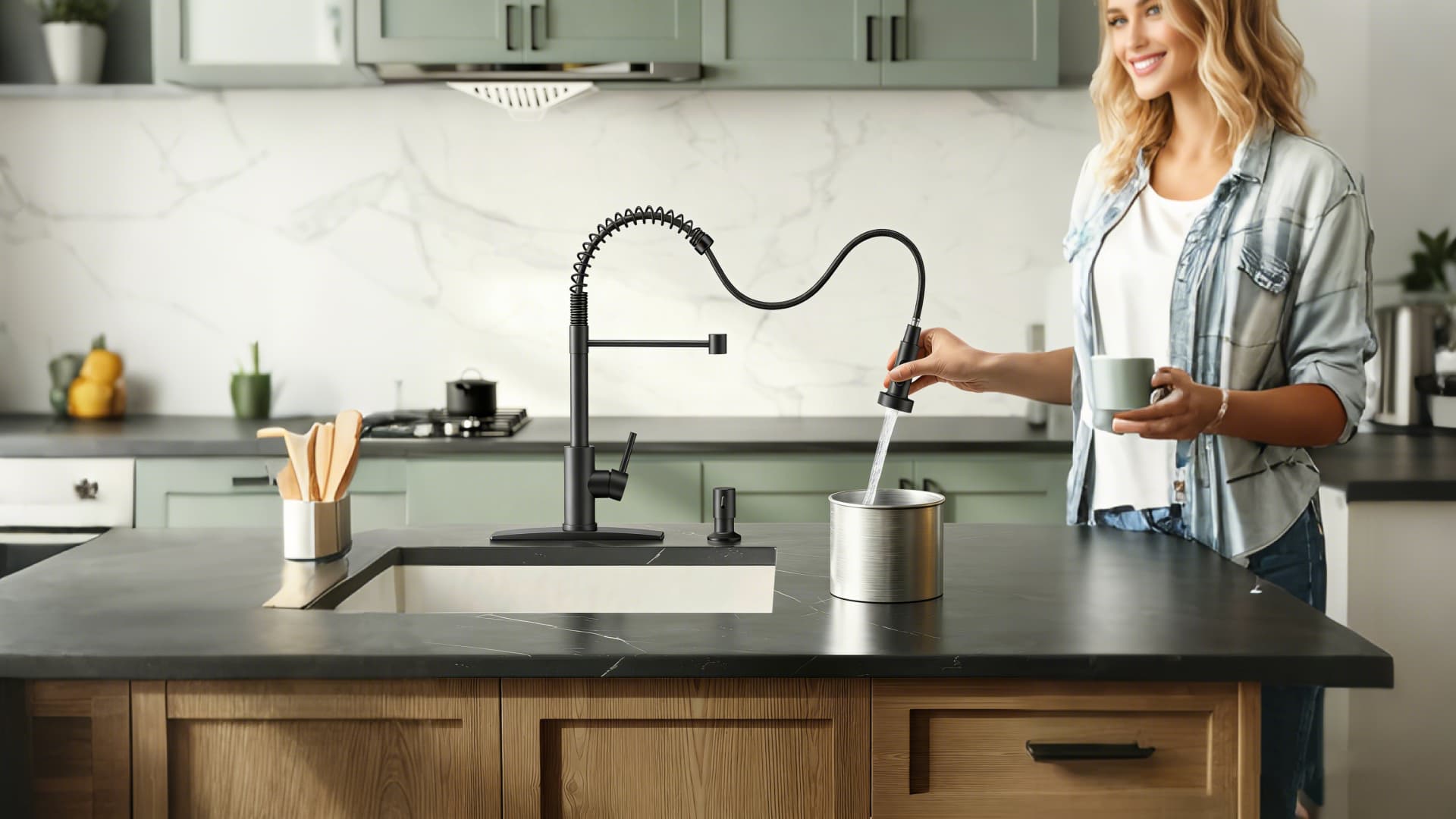 pull down kitchen faucet (1)