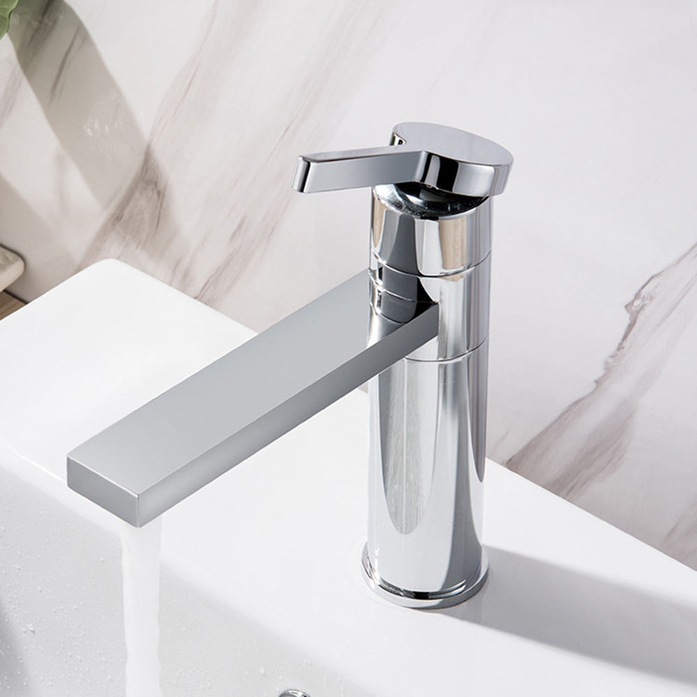 China factory cUPC Bathroom Chrome Vanity Basin Sink Mixer Deck Mounted Brass Faucet