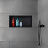 Customized Manufacturer 304 Stainless Steel Single And Double Black Bathroom Shower Niche