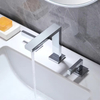 Modern 3-Hole CUPC Brass Bathroom Basin Mixer Faucet 8" Widespread Basin Tap