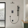 Bathroom Wall Mounted Shower Faucet Set 12 Inch Shower head with Slide Bar and Tub Spout