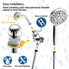 CUPC high pressure handheld shower head 10 mode settings shower with point jet function shower head