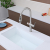 High Quality SS 304 Three-Way 3-in-1 Pull Down Kitchen Sink Mixer Drinking Water Filter Faucet with Water Purification Tap