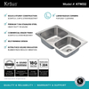 Pressed Stainless Steel Kitchen Sink Factory Good Price Double Bowl Undermount Kitchen Sinks With Accessories