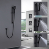 Aquacubic Bathroom Wall Mounted Shower Faucet Set 12 Inch Shower head with Slide Bar and Tub Spout