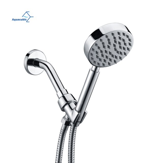 High Pressure Single Function Handheld Shower Heads with Adjustable Shower Wand Bracket
