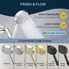 High Pressure Single Function Handheld Shower Heads with Adjustable Shower Wand Bracket