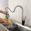 CUPC Certified Pull Down Kitchen Faucet, Brass One Handle Sprayer - Modern American Design