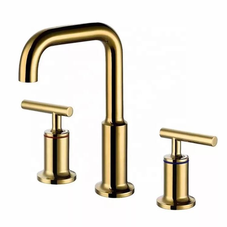 Cupc Brass Body 8 Inch Widespread Bathroom Water Faucet