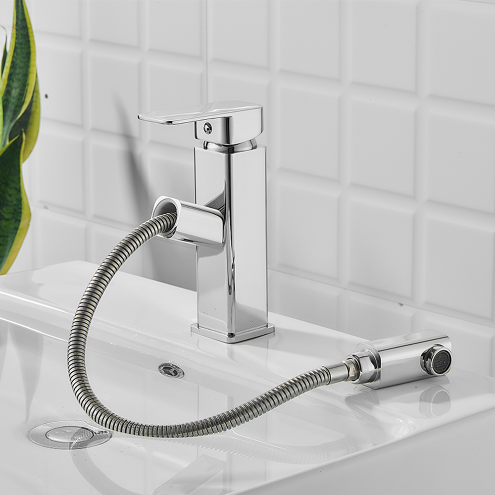 High Quality Bathroom Brass Body Single Handle Hot Cold Water Faucet Wash Basin Tap Waterfall Bathroom Faucet