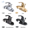 Single Handle Commercial Bathroom Faucet Chrome Lead-Free 4 Inch Centerset Bathroom Basin Sink Faucets