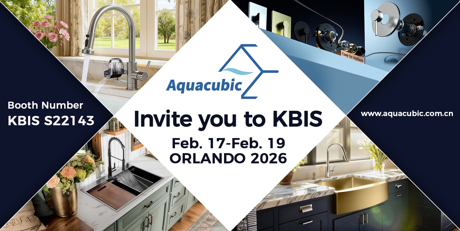 Orlando 2026 Aquacubic KBIS Invitation