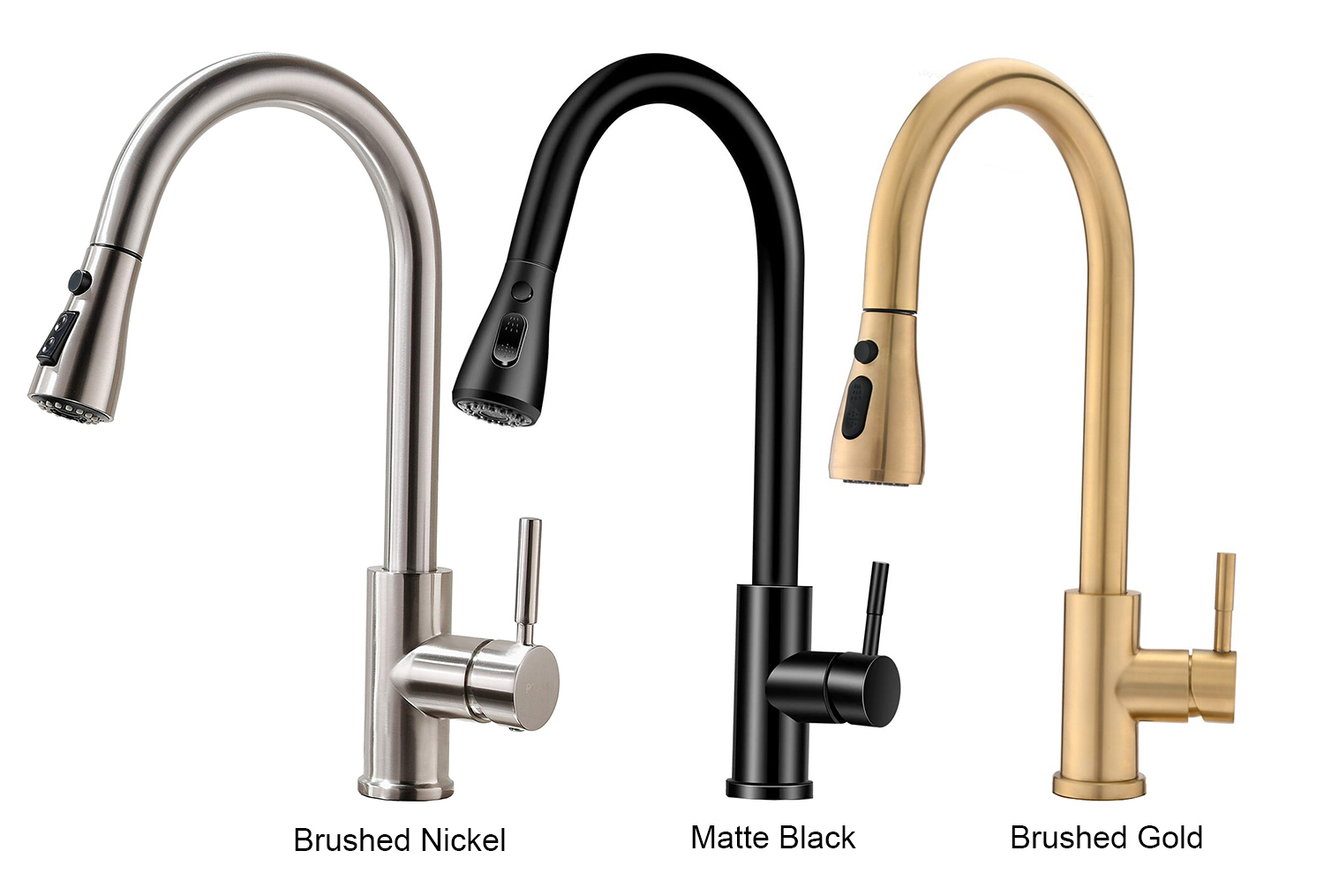 Good Quality Best Selling Service Stainless Steel Pull Down Kitchen Faucet with Multi-function Spray