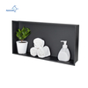 Customized Manufacturer 304 Stainless Steel Single And Double Black Bathroom Shower Niche