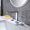 Modern 3-Hole CUPC Brass Bathroom Basin Mixer Faucet 8" Widespread Basin Tap