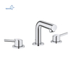 Low-arc 2-Handle Brass Vanity RV Bath Sink Faucet with 3-Hole 