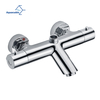 Aquacubic WRAS cUPC Wall Mount Thermostatic Shower Bathroom Water Tap Valve with NPT Thread US Standard