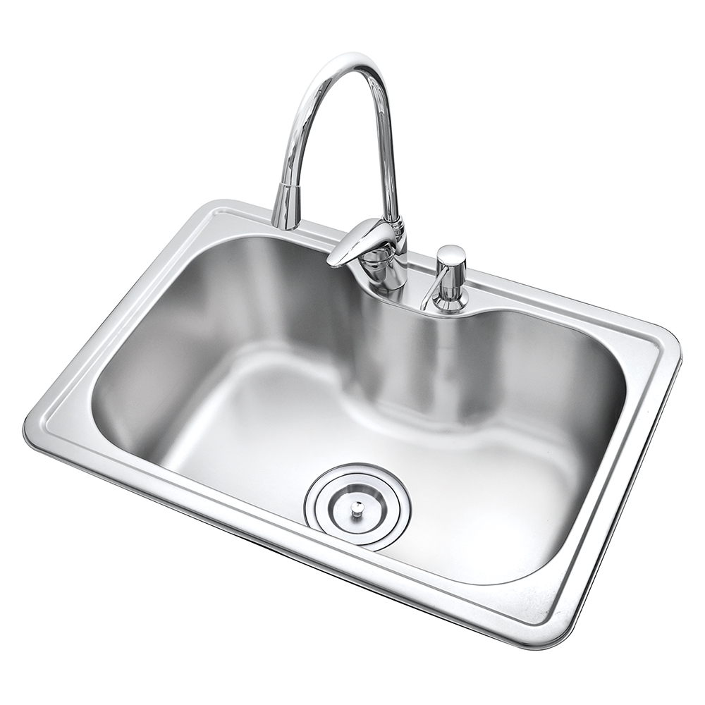 660 x 460 x 190 mm Stainless Steel Pressed / Drawn Kitchen Sink