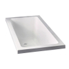 Glossy White Acrylic Contemporary Design Soaking Tub Freestanding Bathtub AB1677