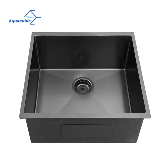 Wholesale Modern Bar Black Stainless steel Single Bowl Undermount Kitchen Sink