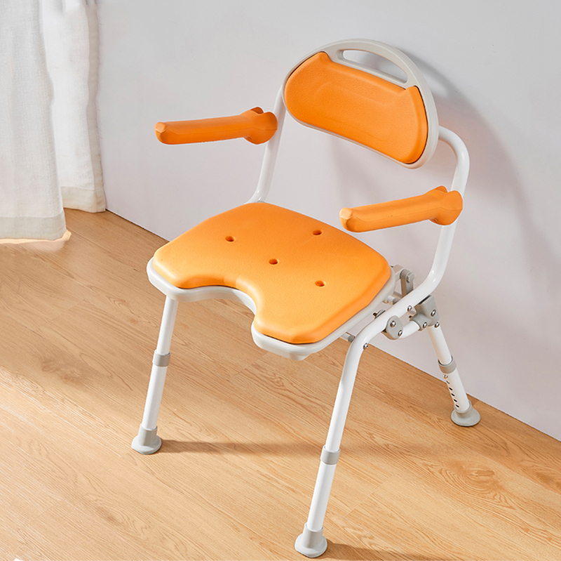 Bathroom Free Punching Toilet Stool Folding Bath Chair Non-slip Bath Chair