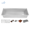 Aquacubic Large 42 Inch Undermount Workstation Sinks 304 Stainless Steel Kitchen Sink with Ledge