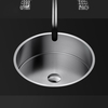 Wholesale Commercial Hand Wash Laundry Hotel Undermount Decorated Stainless Steel Round Hotel Bathroom Sink