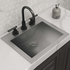 Luxury Deep Bathroom Cabinet Topmount Wash Sink SUS304 Stainless Steel Bowl Basin Sink