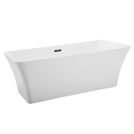Modern White Hot Bath Tub Contemporary Soaking Freestanding Bathtub