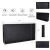Customized Manufacturer 304 Stainless Steel Single And Double Black Bathroom Shower Niche
