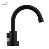 Modern 3 Hole Lavatory Faucet 4 Inch Centerset 2 Handle Chrome RV Bathroom Faucet