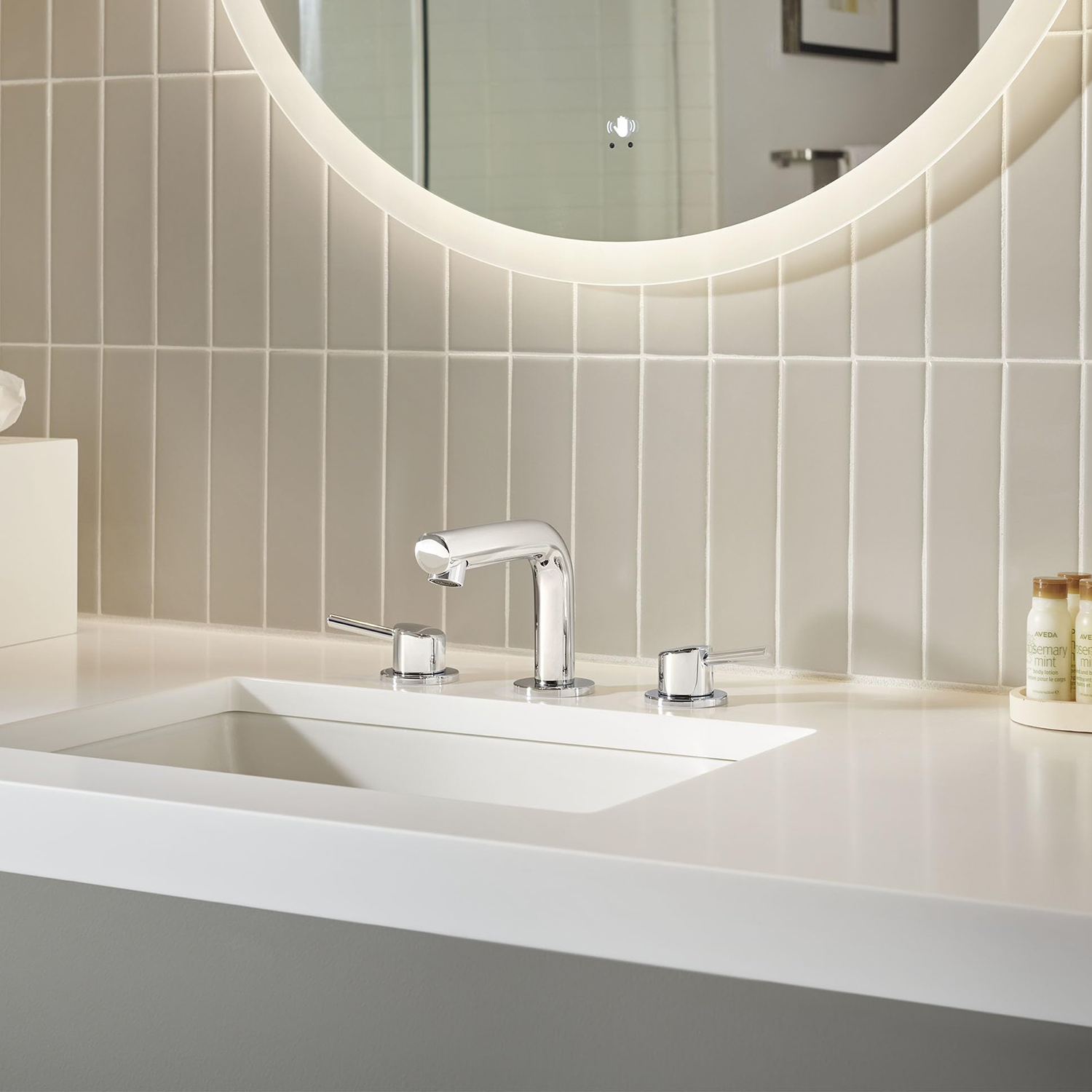 Low-arc 2-Handle Brass Vanity RV Bath Sink Faucet with 3-Hole 