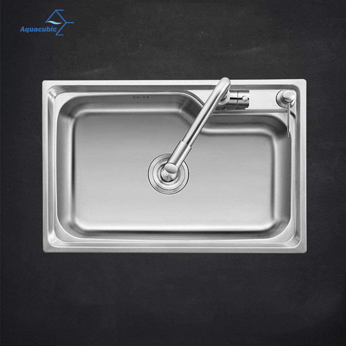 Hot South America SUS 201 deep drawn single bowl 580 x 440 x 200 mm Stainless Steel Pressed / Drawn Kitchen Sink