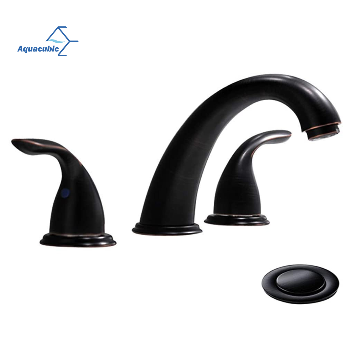 Widespread Noble Industrial Style CUPC Certified Oil Rubbed Black 3 Hole Bathroom Basin Faucets