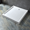 Aquacubic Three Side Lips Upstand Square Strong Acrylic Shower Tray Base with 3 Side Upstand