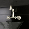 High Quality China Factory CUPC Bridge Double Handle Antique Luxury Vintage Brass Bathroom Faucet