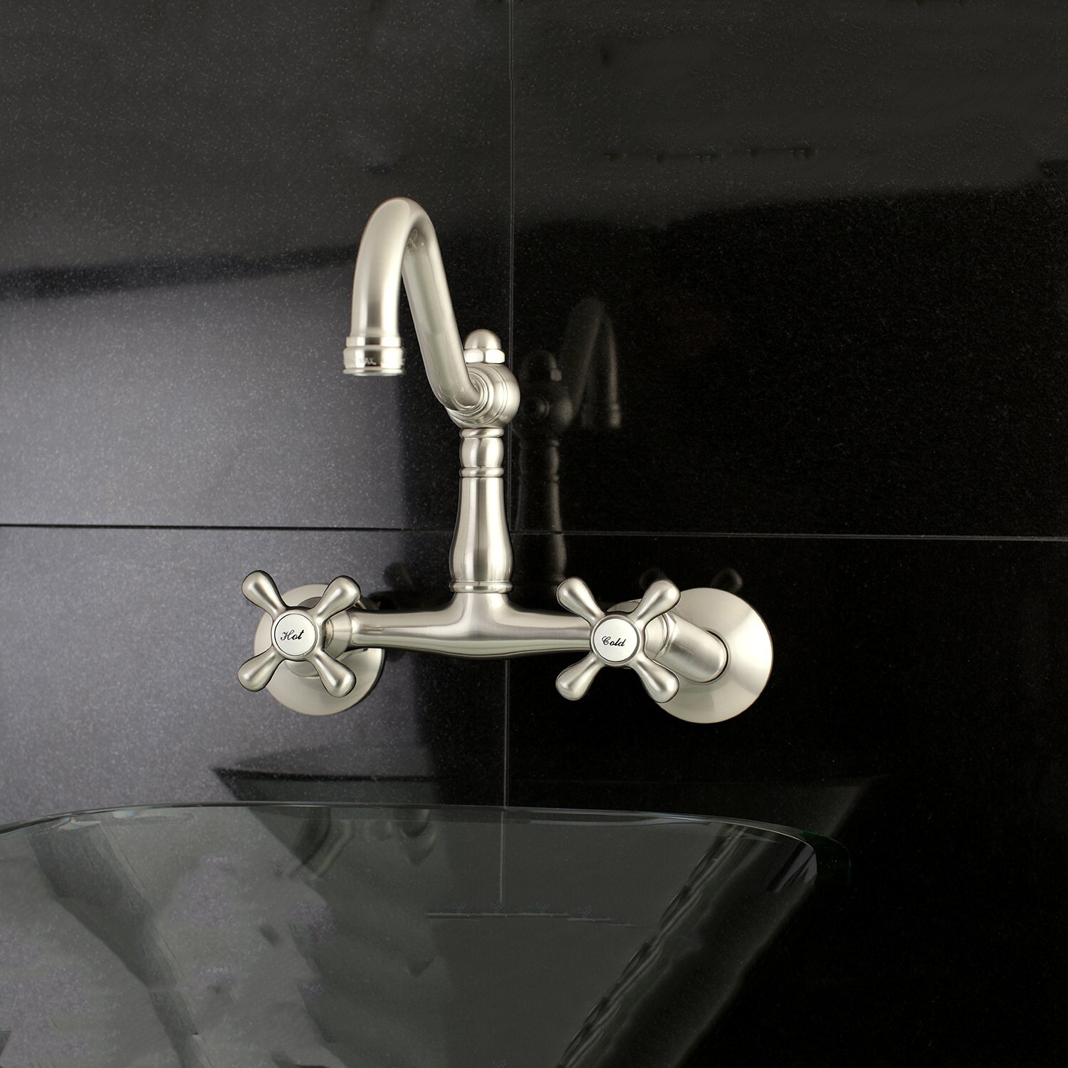 High Quality China Factory CUPC Bridge Double Handle Antique Luxury Vintage Brass Bathroom Faucet