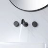 Factory Wall Mount Bathroom Sink Faucet Dual Handle Brass Basin Faucet Mixer Tap for Wash Basin