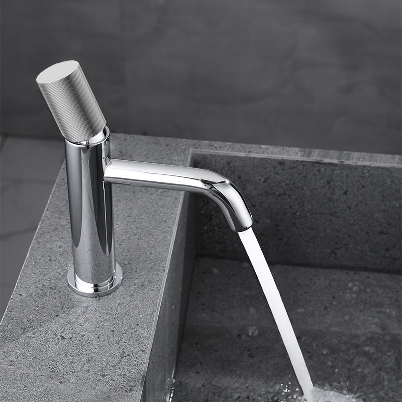 Factory Supply cUPC Hot Cold Water Single Round Handle Basin Mixer Deck Mounted Wash Basin Faucet Bathroom Taps