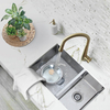 Custom High Grade Stainless Steel Double Sink Bowl Kitchen Sink Handmade Produced in Thailand