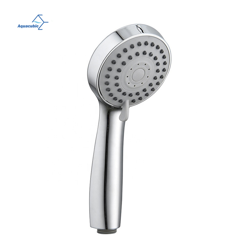 Detachable High Pressure 3 Modes Transparent Chrome Shower Head ABS Filtered Handheld Shower Head